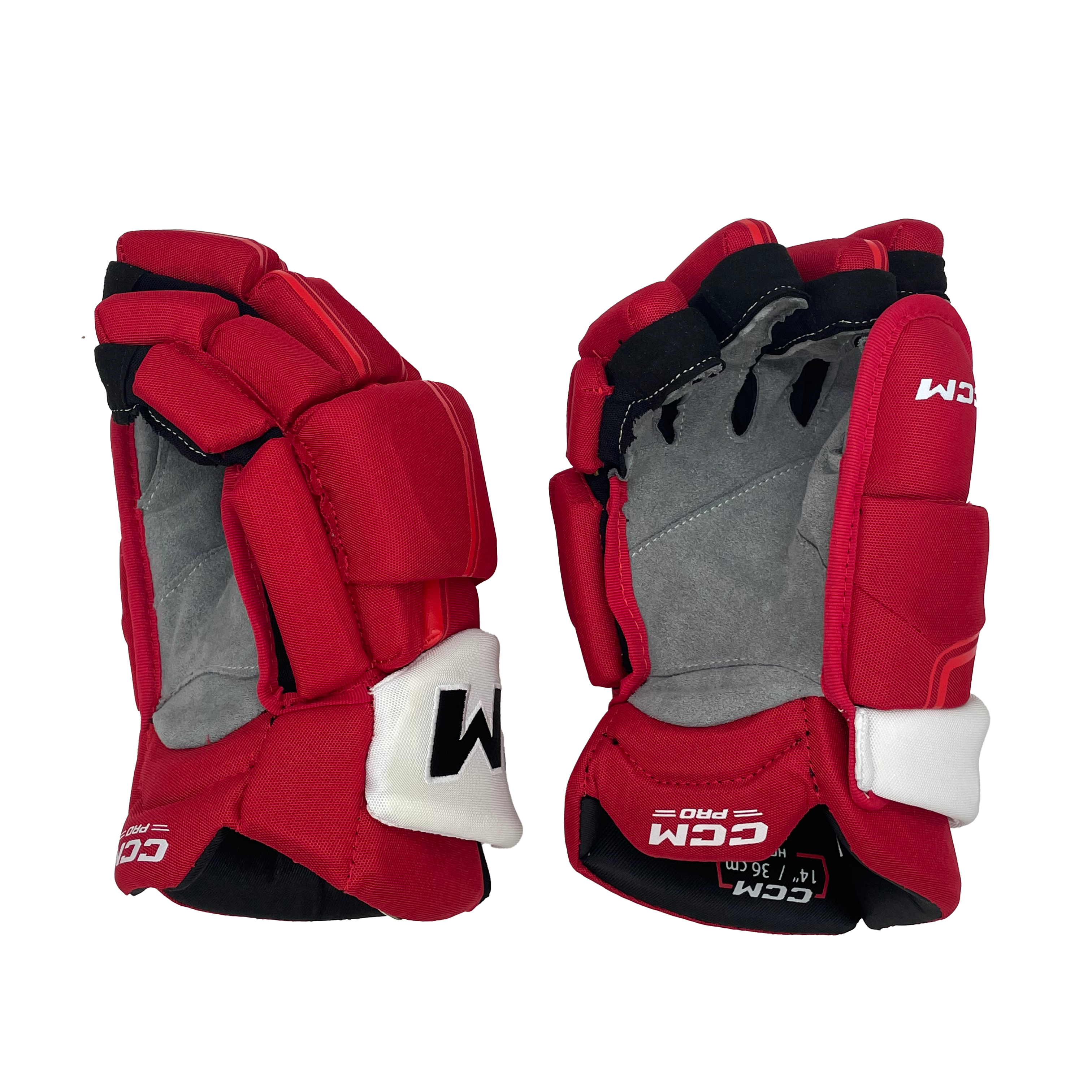 CCM HGQLPP - Gant NHL Pro Stock - Andrew Mangiapane (Rouge/Jaune/Blanc)